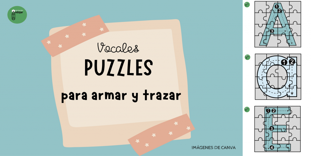 Con este recurso trabajaremos las vocales, atención, motricidad fina y grafomotricidad. Los niños deberán armar los puzzles con las distintas vocales en minúsculas y en mayúsculas, pegarlas en su cuaderno […]