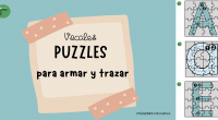 Con este recurso trabajaremos las vocales, atención, motricidad fina y grafomotricidad. Los niños deberán armar los puzzles con las distintas vocales en minúsculas y en mayúsculas, pegarlas en su cuaderno […]