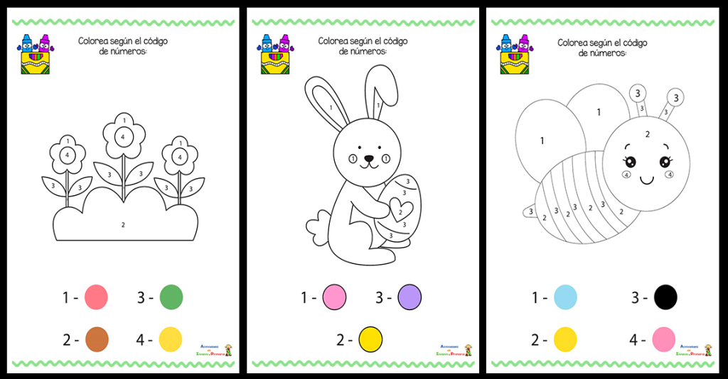 A continuación, os comparto una colección de fichas para colorear un dibujo a partir de números; cada número nos indicará de que color hay colorear la parte correspondiente.  Una tarea […]