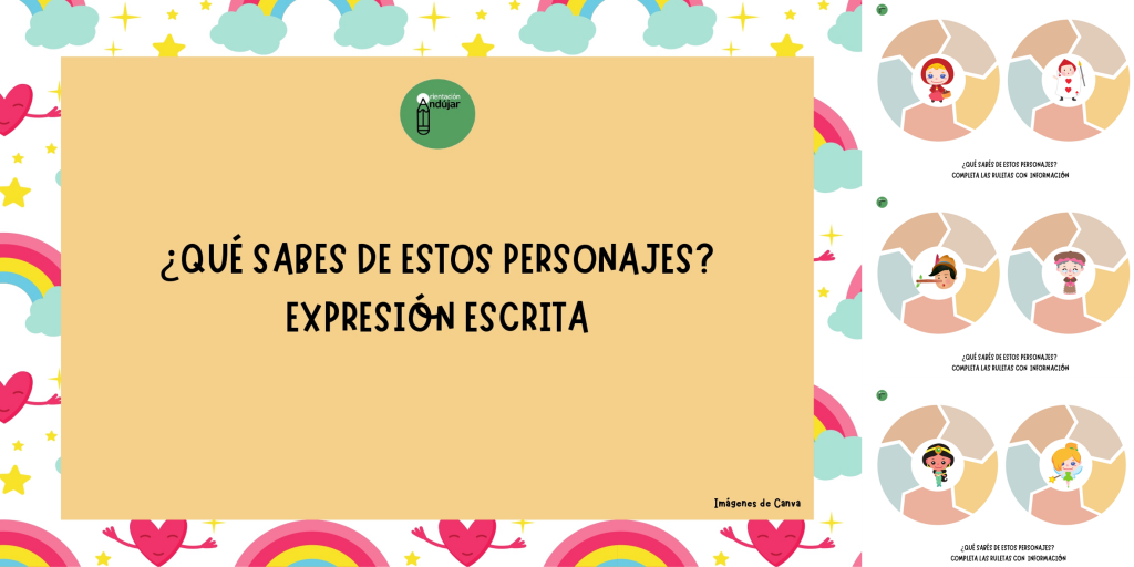 En esta propuesta los niños podrán escribir en las distintas porciones de la ruleta todos los datos que conozcan sobre los distintos personajes de cuentos: ¿Quién es? ¿Cómo es? ¿En […]