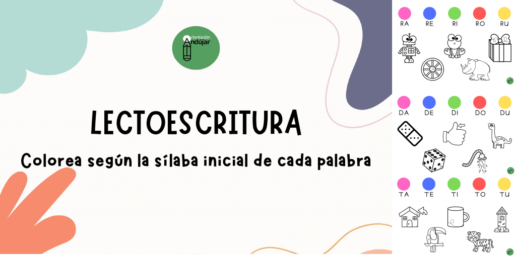 En esta actividad trabajaremos conciencia silábica y lectoescritura. Los niños deben colorear los dibujos según su sílaba inicial teniendo en cuenta el código de colores.  También pueden escribir los nombres […]