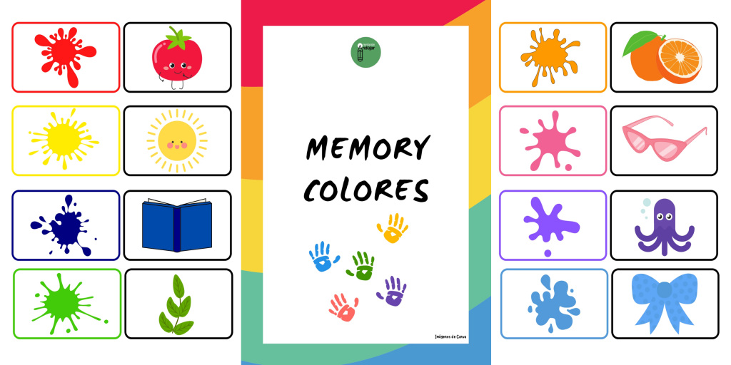 Jugamos y aprendemos los colores con este divertido memory. Los niños deberán encontrar la pareja que coincidan en color.  Podemos buscar en el ambiente otros objetos del color del par […]