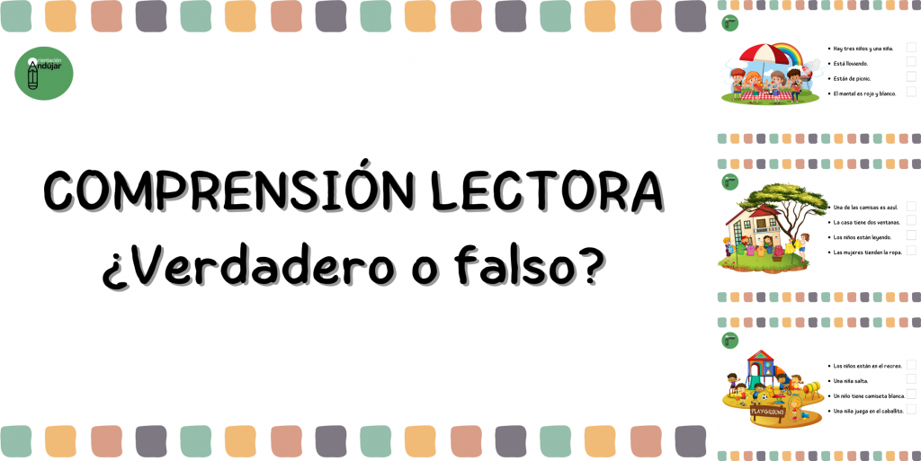 En esta oportunidad os compartimos bonitas láminas para trabajar comprensión lectora de frases.  Los niños deben observar las imágenes y marcar los enunciados según sea verdaderos o falsos.  También podemos […]