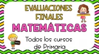 MATEMÁTICAS Evaluaciones finales para los cursos de Primaria Al finalizar las etapas de Educación Primaria y de Educación Secundaria se realizará una evaluación final individualizada de carácter muestral (solo se […]