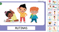 Os compartimos estas bonitas flashcards para trabajar las rutinas. Podemos usarlas como tarjetas de vocabulario o para crear la agenda de actividades diarias, con el fin de poder anticipar y […]