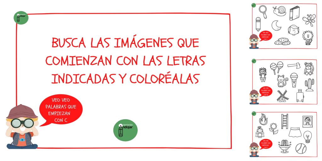Hoy trabajaremos conciencia fonológica con este divertido recurso. En cada lámina, el niño con los prismáticos nos indicará con qué letra comienzan los objetos que está observando.  Los niños deben […]