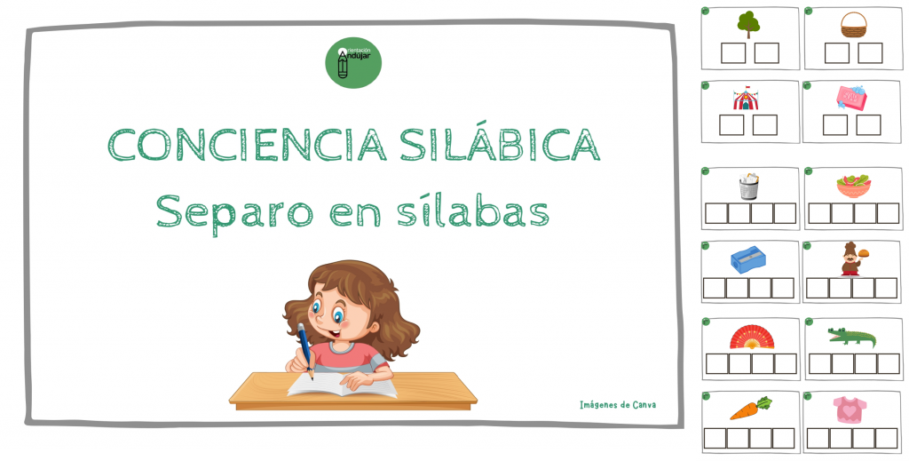 Hoy trabajaremos conciencia silábica y lectoescritura con este bonito material.  La propuesta consiste en separar en sílabas los nombres de las imágenes. El número de recuadros indica cuántas veces se […]