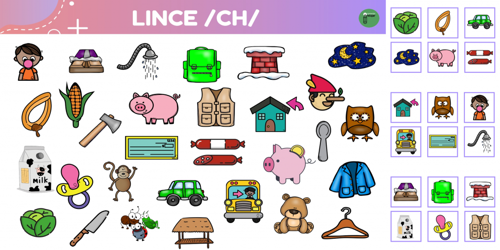 Os compartimos este juego clásico de observación y atención pero esta vez para trabajar el grafema /ch/. Todas las imágenes a buscar en el gran lince comienzan o contienen este […]