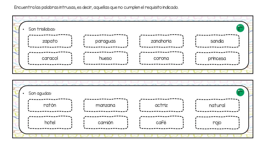 Hoy os propongo un divertido juego, ideal para repasar los conceptos básicos dados durante el curso en la asignatura de lengua: palabras compuestas, palabras según su acentuación, palabras según su […]