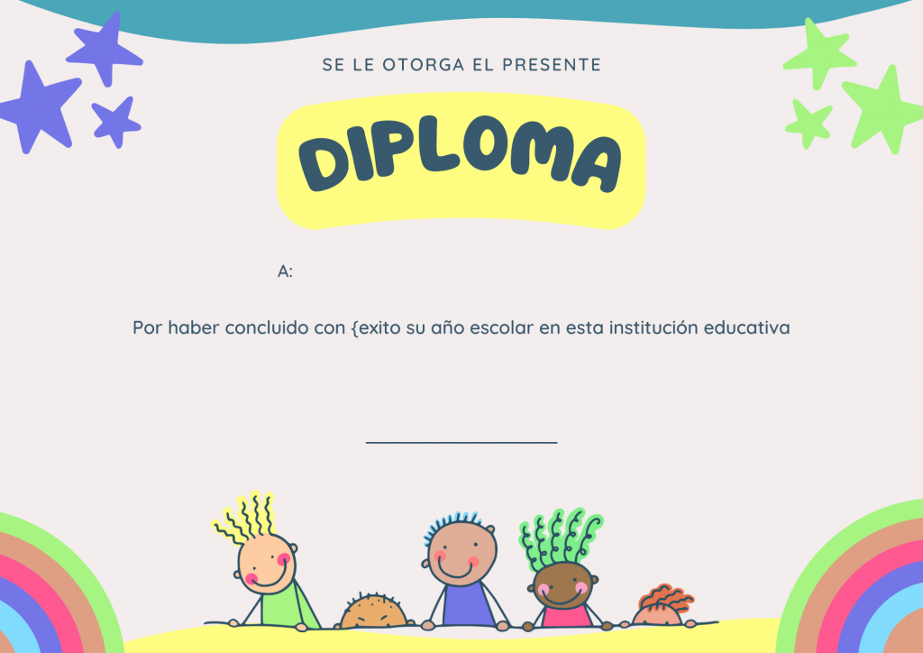 Diplomas editables para entregar a final de curso - Actividades de