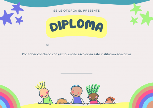 Diplomas editables para entregar a final de curso - Actividades de