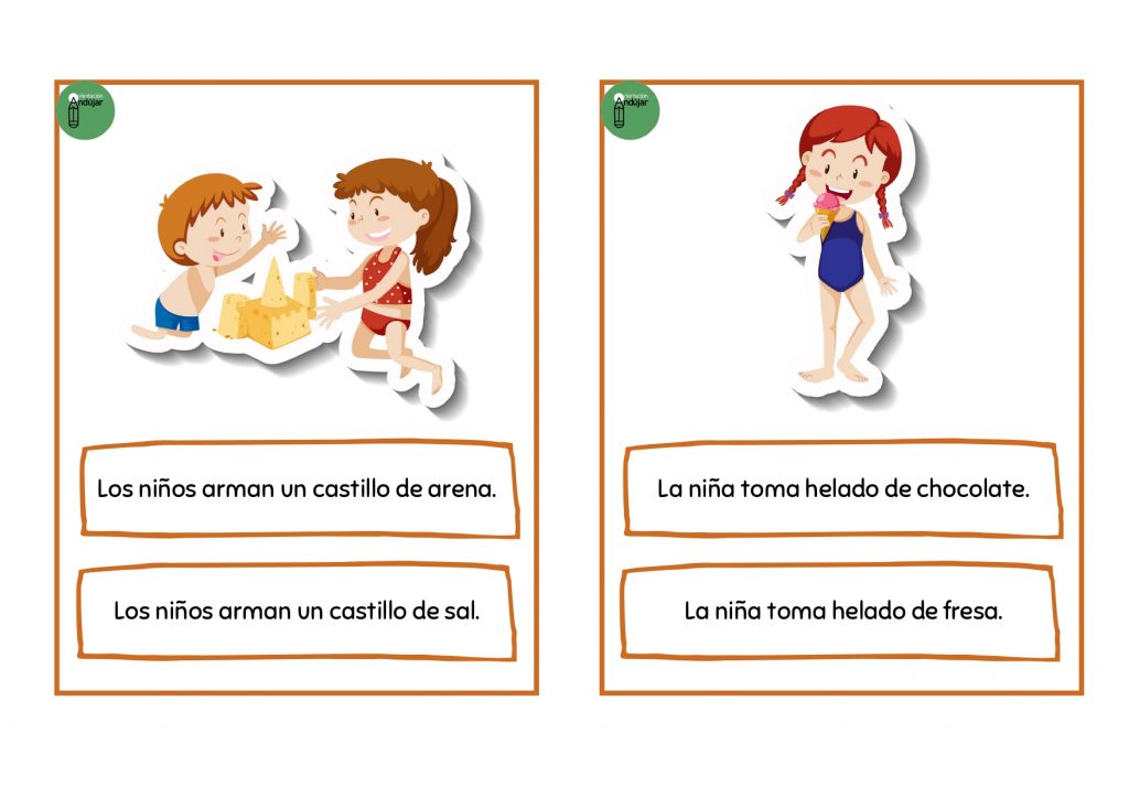 COMPRENSIÓN LECTORA: colorea el enunciado correcto - Orientacion Andujar
