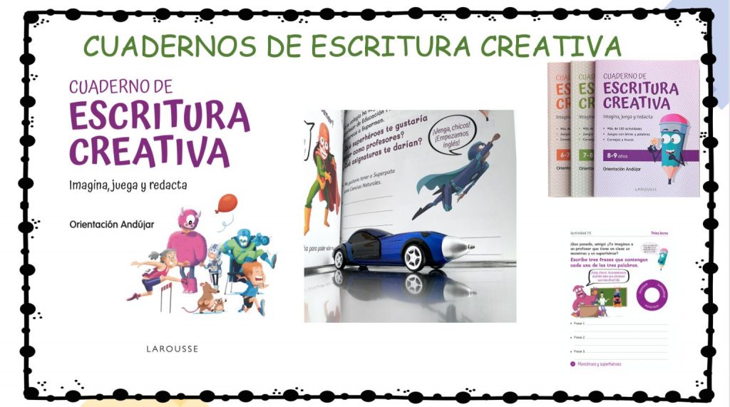 Hoy os quiero presentar tres cuadernos suuuuuper útiles y muy muy molones llenos de actividades para estimular la escritura creativa, que hemos creado junto a  @larousse_esp . Hay uno para ?6-7 […]
