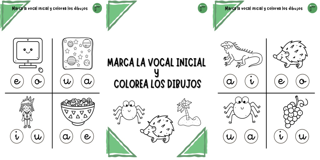 Hoy os traemos estas geniales fichas para trabajar conciencia fonológica con los más peques que se están iniciando en la lectoescritura.  Deberán seleccionar entre dos opciones la vocal inicial de […]