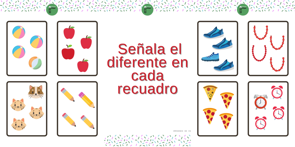 Hoy os traemos estas tarjetas para que los más peques puedan reforzar sus habilidades de atención y percepción visual. En cada una deben identificar el diferente entre cuatro imágenes. Algunas […]