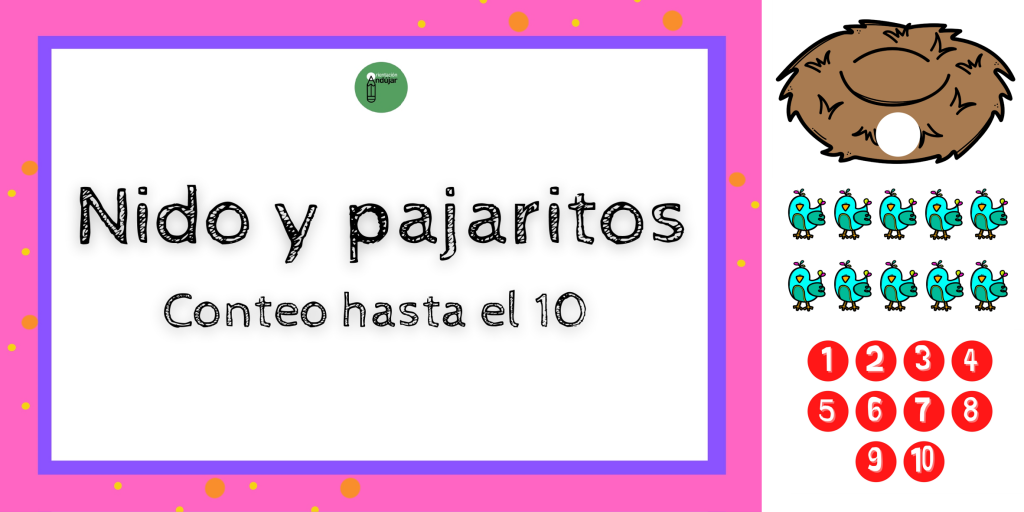 Hoy os compartimos este genial material manipulativo para trabajar los números del 1 al 10 y el conteo.  Colocamos un número en el nido y los niños deberán colocar esa […]