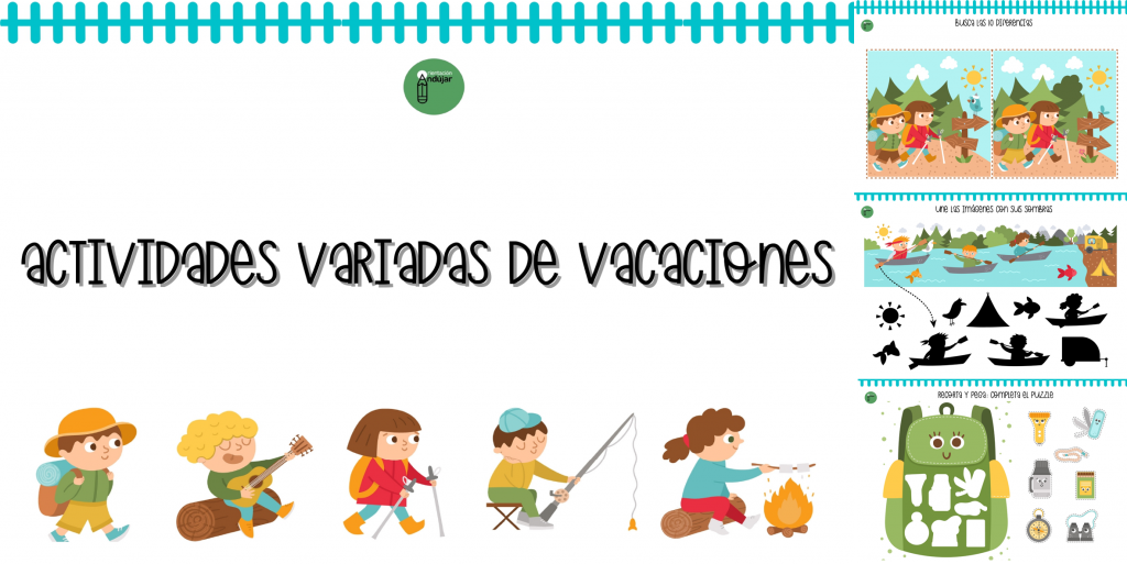 En esta ocasión os compartimos este bonito cuaderno con actividades para realizar durante las vacaciones. Incluye puzzles, unir sombras y siluetas, buscar objetos perdidos y diferencias y muchas más.  Reforzaremos […]