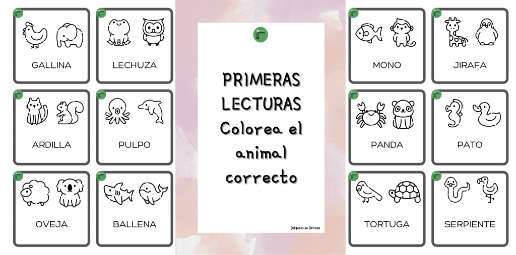 Os traemos esta propuesta para los más peques que se están iniciando en la lectura.  Los niños deben leer la palabra y colorear la opción correcta entre dos animales.  Consiste […]