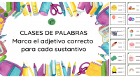 Hoy os compartimos este material para trabajar las clases de palabras, en este caso, los adjetivos.  En cada tarjeta, se debe seleccionar aquel adjetivo que sea más indicado para la […]