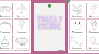 En esta actividad trabajaremos la grafomotricidad y escritura de palabras.  Los niños deben trazar las imágenes punteadas, descifrar de cuál se trata y completar la oración «Es un/una…». Una actividad […]