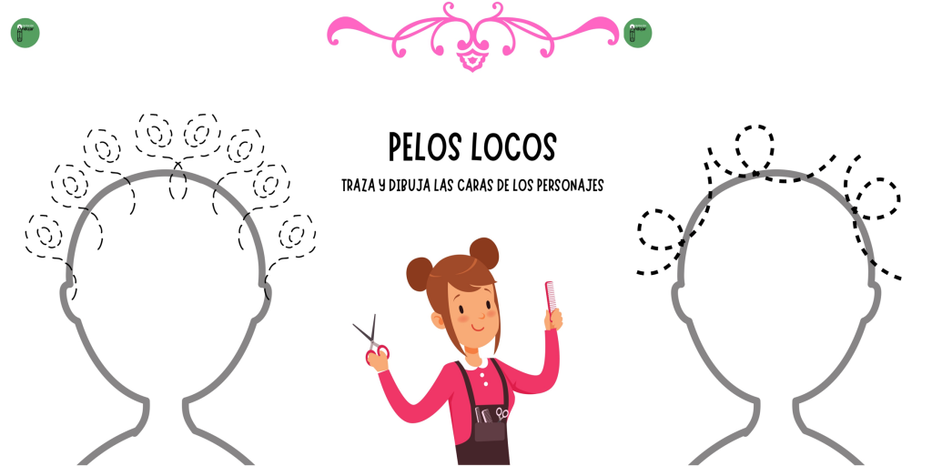 Con esta divertida actividad trabajaremos la grafomotricidad, partes del rostro y las emociones.  Los niños deben seguir los recorridos punteados para crear la cabellera del personaje y luego completar su […]