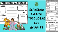 Hoy os ofrecemos esta genial propuesta para trabajar expresión escrita.  Son distintos recuadros para completar sobre diversos animales. Incluye una plantilla en blanco para seleccionar otro animal de la preferencia […]