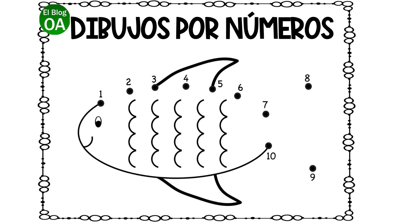 Fichas para dibujar uniendo números - Orientacion Andujar