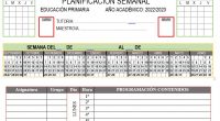 Os dejo este sencillo planificador semanal para poder ir haciendo vuestra programación de aula, esta realizado en diferentes organizaciones horarias y os lo dejo en formato editable para hacer el […]