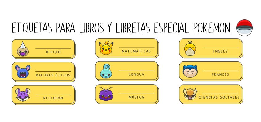 Etiquetas Escolares para y libretas especial - Orientacion Andujar