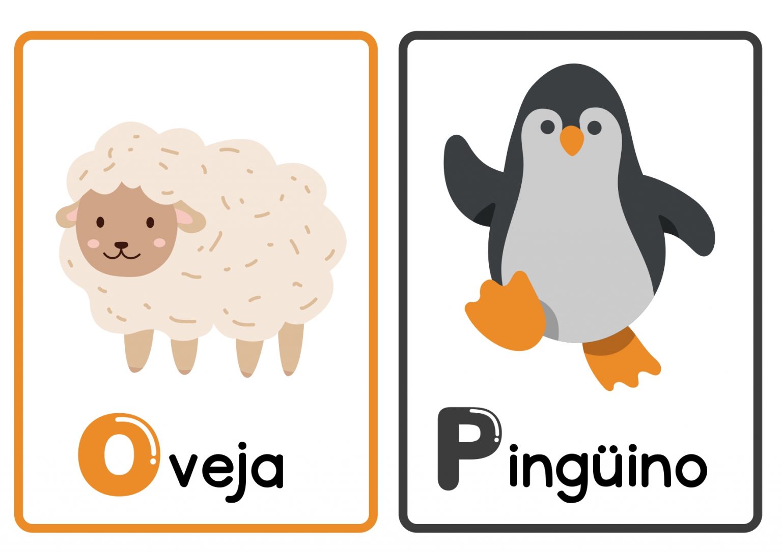 Colorido abecedario de animales - Orientacion Andujar