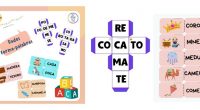 ?Se trata de los «Dados forma-palabras». Con ellos trabajaremos conciencia silábica, lecto-escritura y atención.⠀⠀La consigna es tomar una tarjeta y formar la palabra con las sílabas de distintos dados (pueden […]