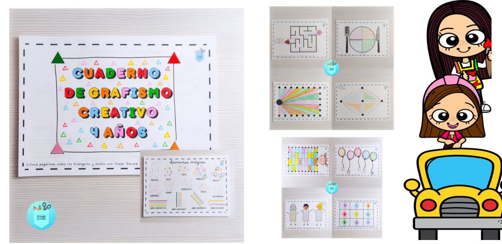 Continuando con los libros de grafismo creativo os traigo el destinado a nivel de 4 años.  Este grafismo continua en la línea del anterior, aumentando la complejidad de los elementos […]