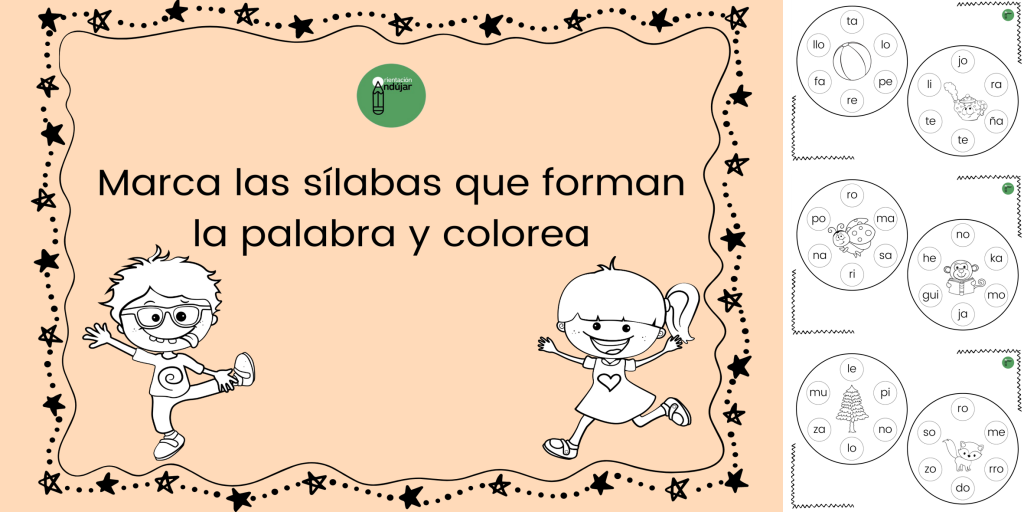 Hoy os compartimos esta nueva propuesta para trabajar conciencia silábica.  Los niños deben marcar en la rueda, cuáles son las sílabas que forman el nombre de la imagen del centro. […]