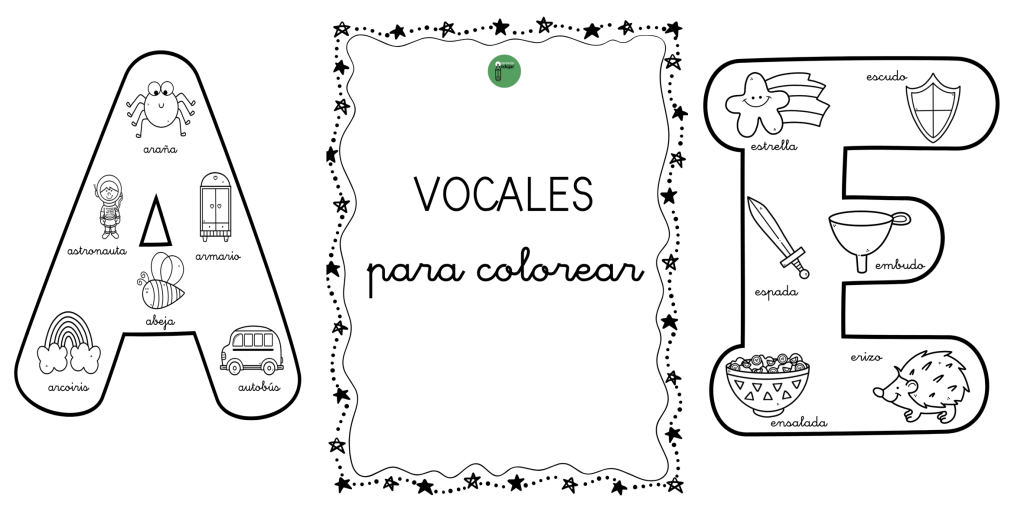 Hoy os compartimos estas molonas vocales para colorear. Cada lámina consta de una vocal en grande con dibujos que la llevan de inicial. Ideal para colorear y decorar cuadernos o […]