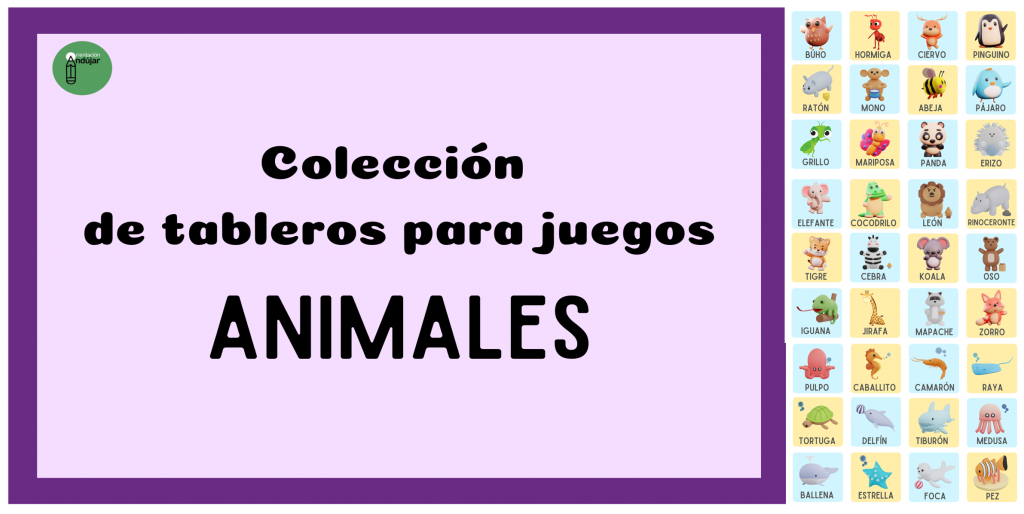 Hoy os compartimos esta genial colección de tableros con distintos animales cada uno. Estos tableros son multifunción ya que puedes crear varias actividades con ellos. Si los imprimes dos veces, […]