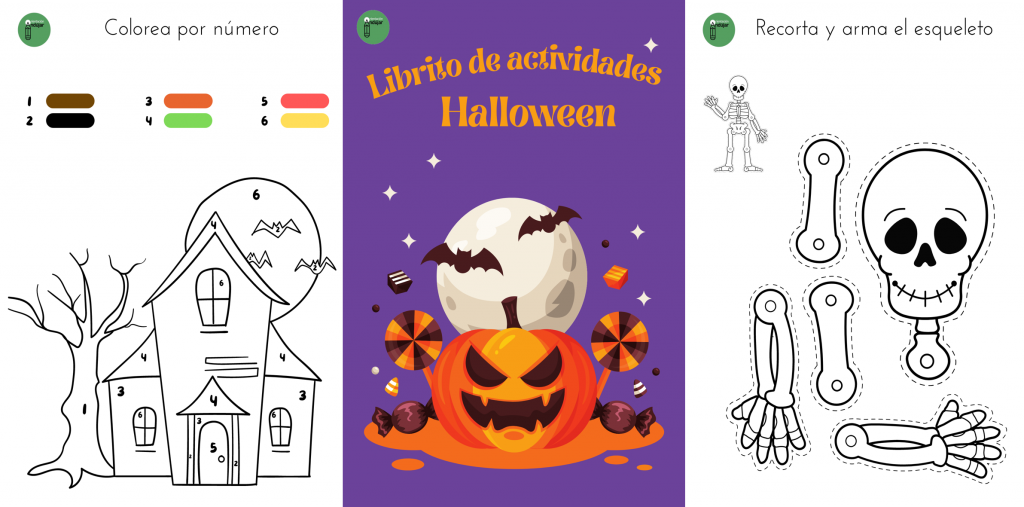 Os compartimos este bonito librito de actividades y pasatiempos sobre Halloween para los más peques.  Encontrarás consignas variadas como colorear por número, recortar y armar el esqueleto, buscar diferencias, trazar […]