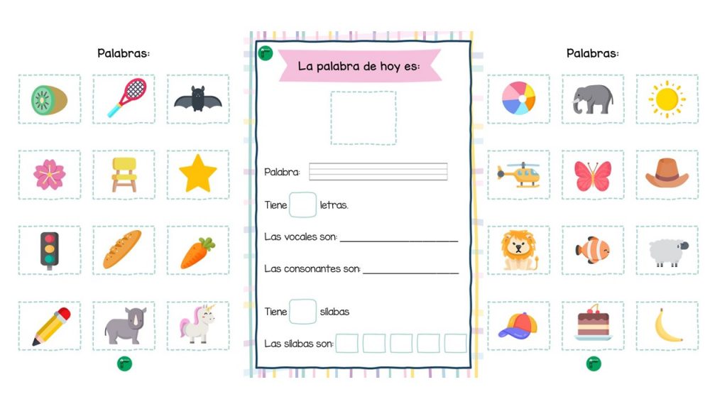 A continuación, os comparto un material muy útil para trabajar la estructura de una palabra en los primeros cursos de Primaria. Cada día elegiremos una palabra y habra que rellenar […]