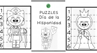 Os compartimos estos bonitos puzzles de seis piezas sobre el Día de la Hispanidad.  Los niños pueden armarlos siguiendo el orden del 1 al 6 y luego colorearlos.  Pueden describir […]