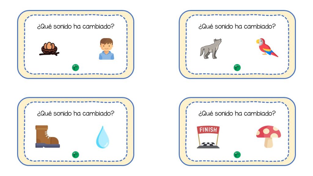 A continuación, os comparto un sencillo ejercicio para ejercitar la conciencia fonética y la discriminación auditiva. En él, aparecen pares de palabras representadas por un dibujo, en las que solo […]