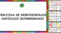 Hoy os traemos este genial material que puedes utilizar como fichas o tarjetas para trabajar artículos determinados.  El artículo determinado o definido es un tipo de artículo que modifica un […]