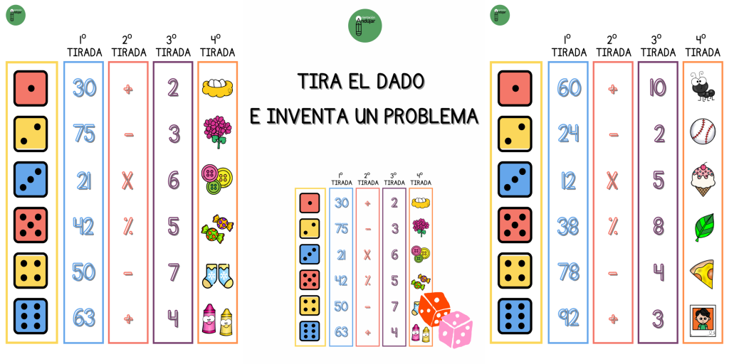En esta ocasión os compartimos este material para trabajar razonamiento matemático y expresión escrita. ¿Cómo se trabaja con este recurso? El alumno debe tirar el dado cuatro veces en las […]