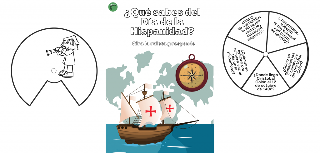 Con este recurso podrán repasar los contenidos aprendidos sobre el día de la Hispanidad.  Consta de tres ruletas con preguntas diversas sobre la temática. Los niños deberán girar la ruleta […]