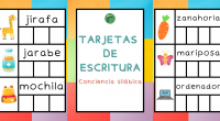 Con estas bonitas tarjetas podrás trabajar la lectoescritura, en especial la segmentación silábica.  La segmentación silábica es la capacidad de separar la palabra en sílabas. En este caso, la cantidad […]