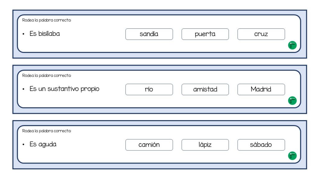 Hoy os propongo un divertido juego, ideal para repasar los conceptos básicos dados durante el curso en la asignatura de lengua: palabras compuestas, palabras según su acentuación, palabras según su […]