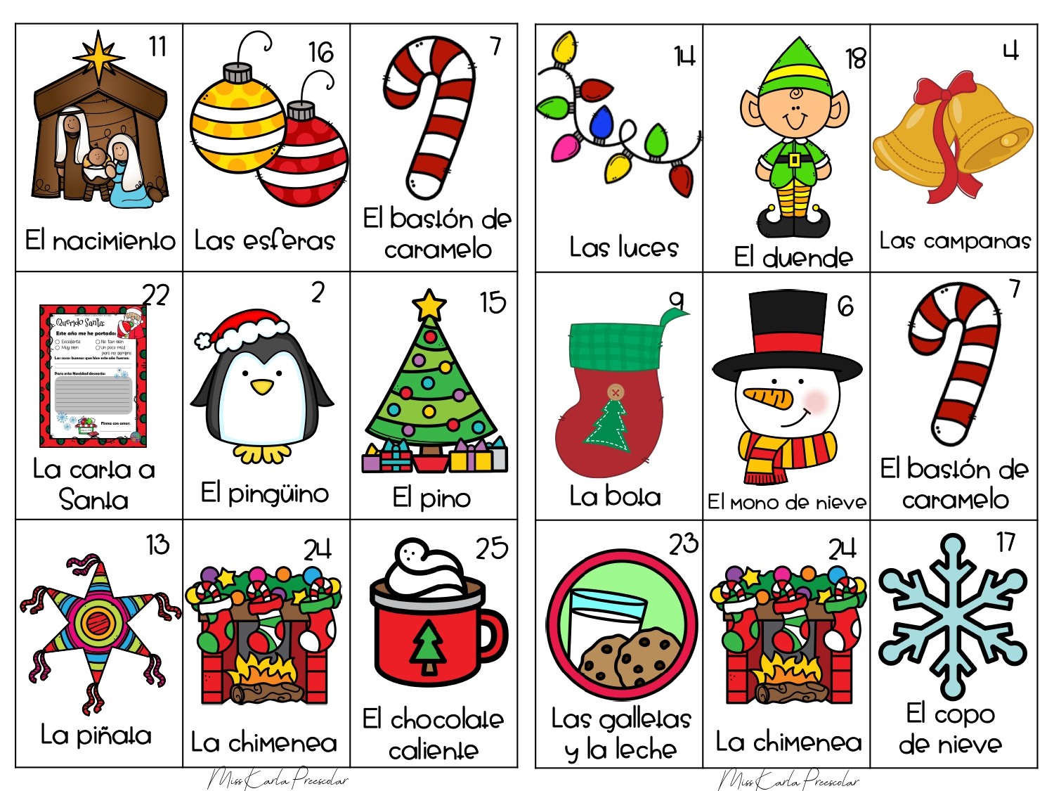 Bingo o lotería navideña - Orientacion Andujar Bingo o lotería navideña - Orientacion Andujar