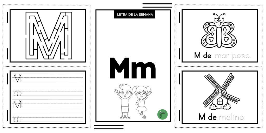 Os compartimos este genial librito para colorear sobre la letra M.  Tendrán el modelo de letra para trazarla con plastilina y realizar ejercicios de grafomotricidad, así como dibujas para colorear […]