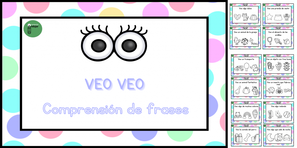 Hoy os compartimos estas bonitas tarjetas de Veo veo.  Los niños deben leer las frases y colorear la opción correcta entre tres opciones.  Trabajamos lectura, comprensión lectora y vocabulario.  Hoy […]