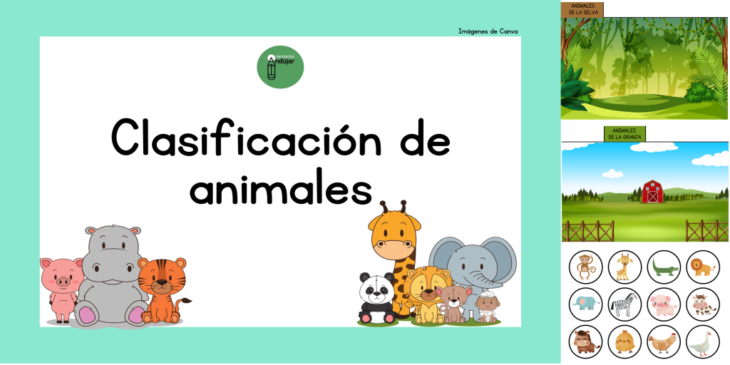 Os hemos preparado cuatro bellísimas láminas para trabajar semántica, clasificación y vocabulario.  Los niños pueden crear su libro de animales divididos en distintas pestañas donde deben clasificar los animales según […]