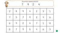 Esta actividad consiste en buscar secuencias de números dentro de una sopa de cifras. Este recurso nos permite trabajar estrategias de razonamiento, memoria y atención. Además beneficia el desarrollo cerebral […]