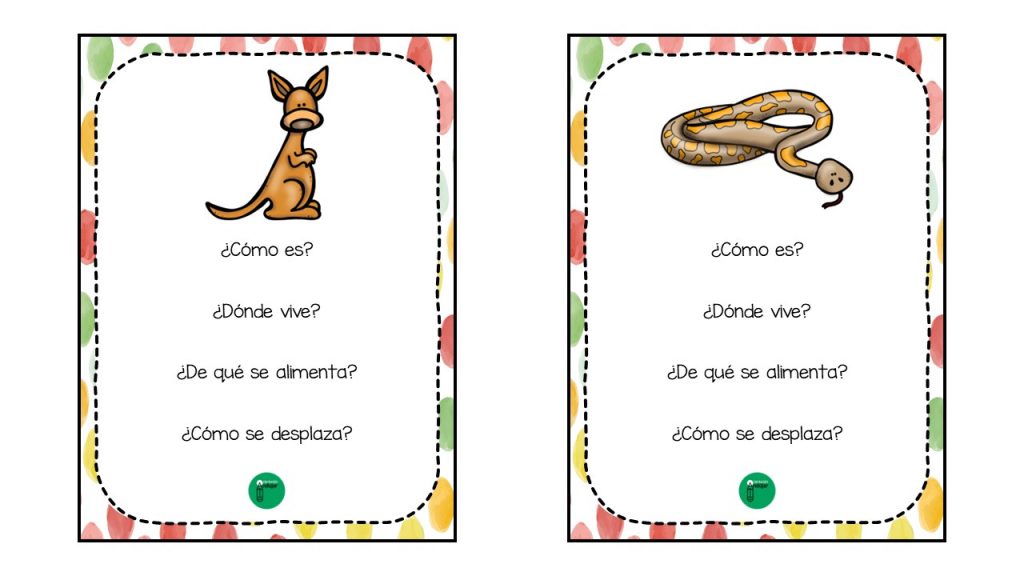 Hoy os comparto una colección de tarjetas para trabajar las descripciones de los animales. Este tema es muy recurrente tanto en lo que respecta a escuelas infantiles como a los […]